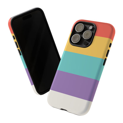Pastel Rainbow Stripe Pattern Phone Case - Phone Case