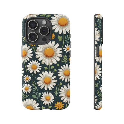 iPhone 15 Pro / Glossy Phone Case - Daisies Floral Pattern 3 Phone Case