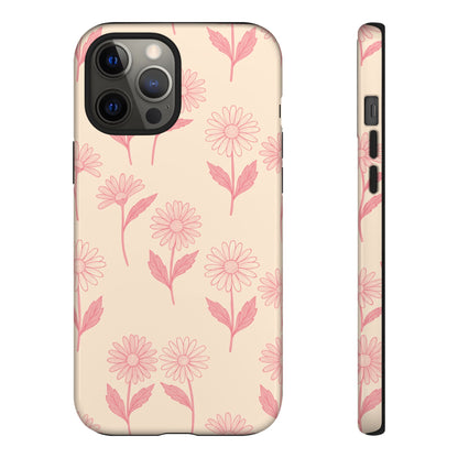 Pretty Pink Daisy Pattern Phone Case