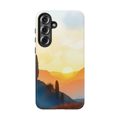 Samsung Galaxy S25 Plus / Glossy Phone Case - Watercolour Sunset Design Phone Case