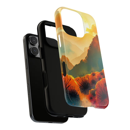 Ideallic Watercolour Sunset Design Phone Case - Multicolor Phone Case