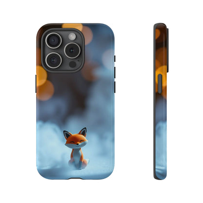iPhone 15 Pro / Glossy Phone Case - Cute Misty Fox Design Phone Case
