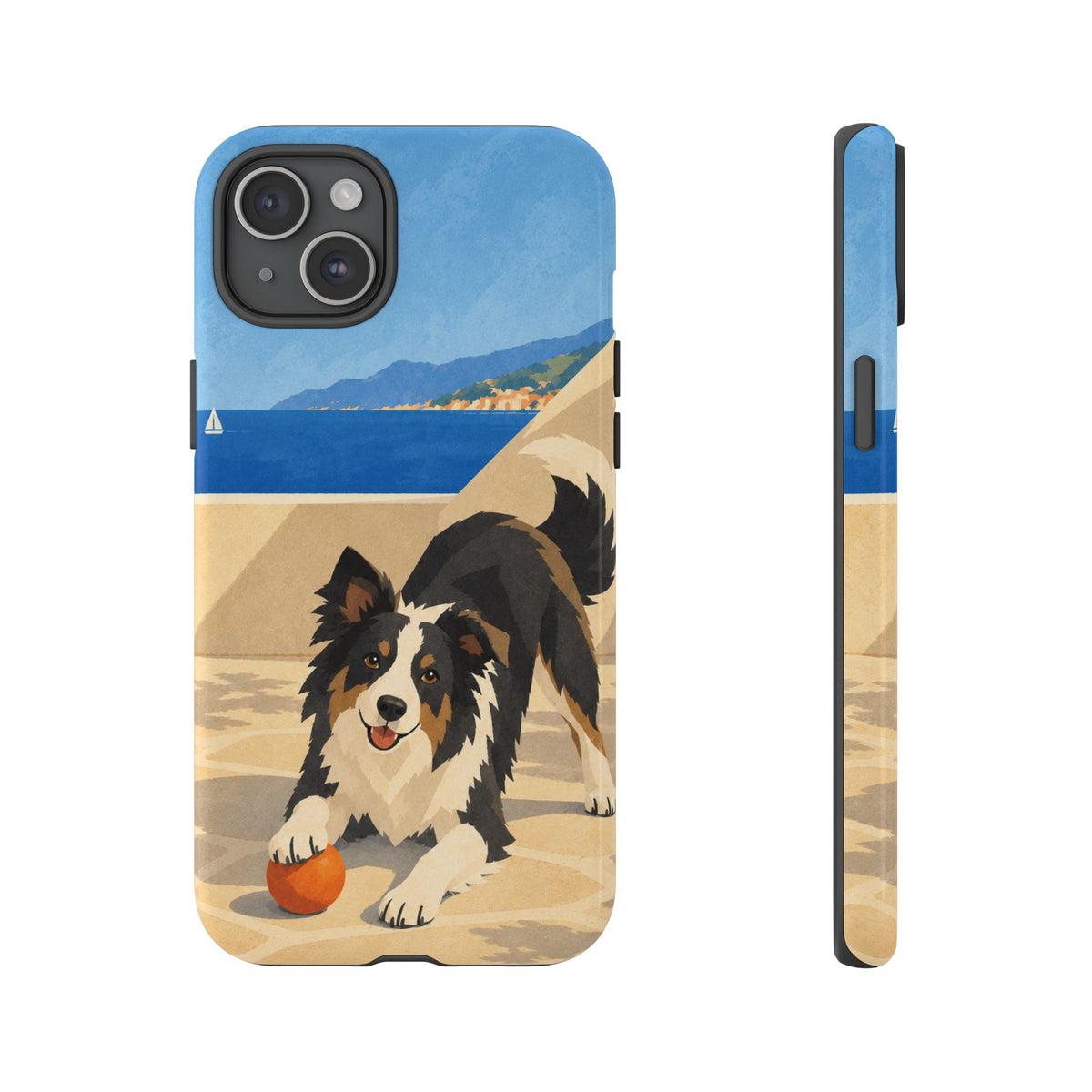 Border Collie One More Throw Phone Case - Multicolor Phone Case - iPhone 15 Plus / Glossy