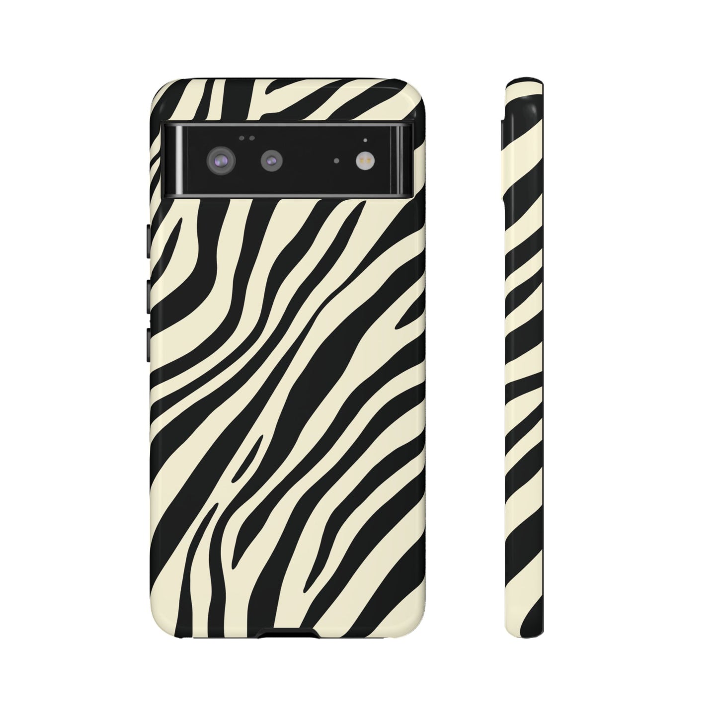 Modern Neutral Zebra Print Phone Case