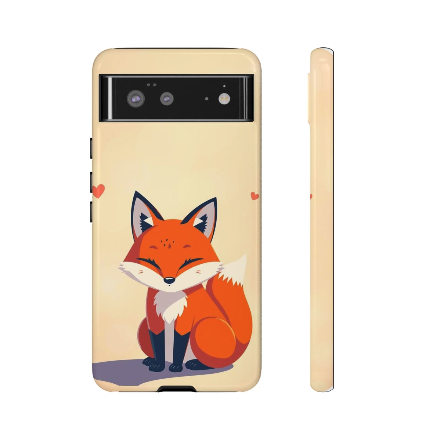 Google Pixel 6 / Glossy Phone Case - Cute Fox Design Phone Case