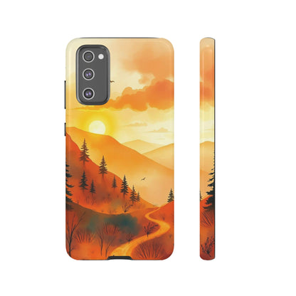Golden Sunset Design Phone Case - Multicolor Phone Case - Samsung Galaxy S20 FE / Glossy