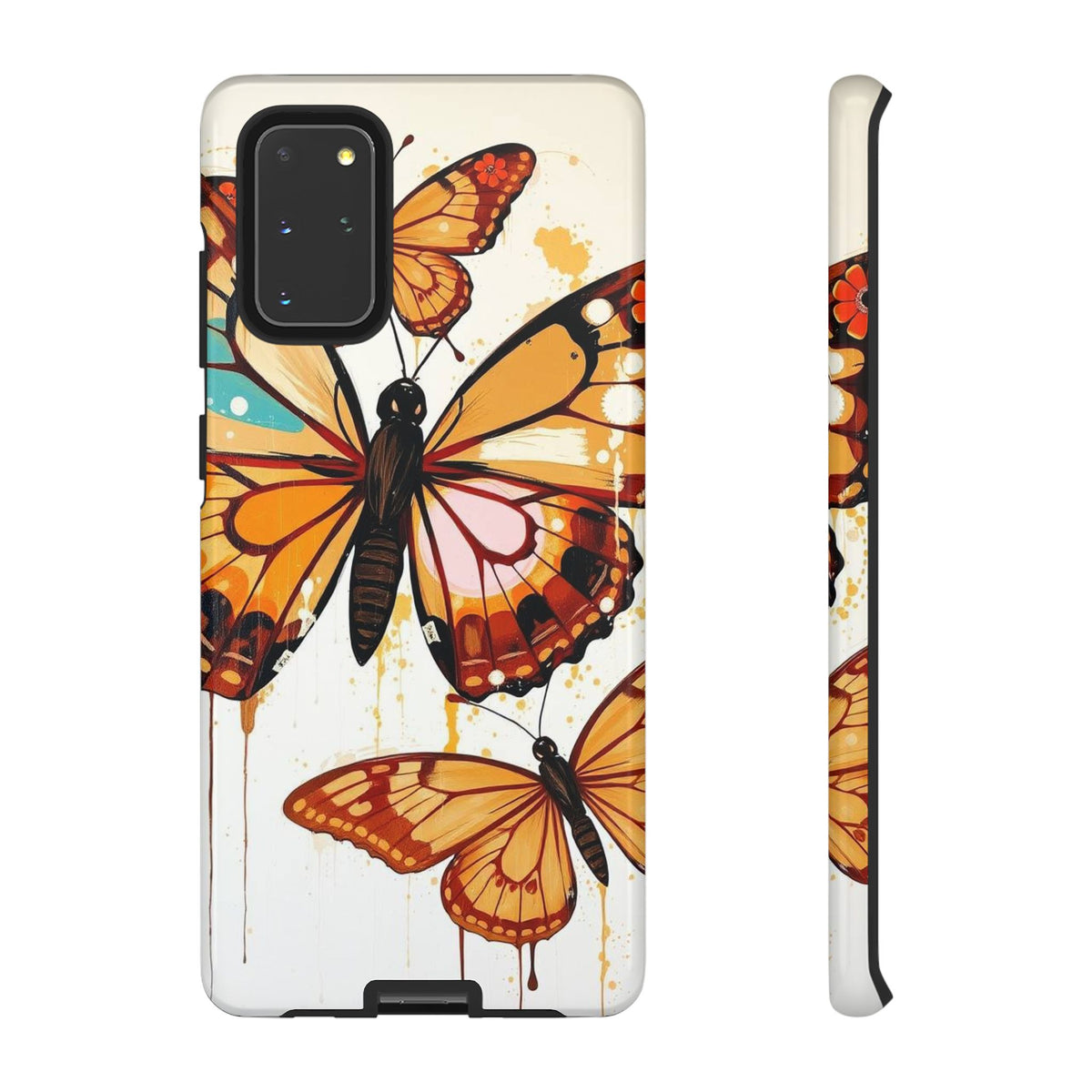 Abstract Butterflies Design Phone Case - Multicolor Phone Case - Samsung Galaxy S20+ / Glossy