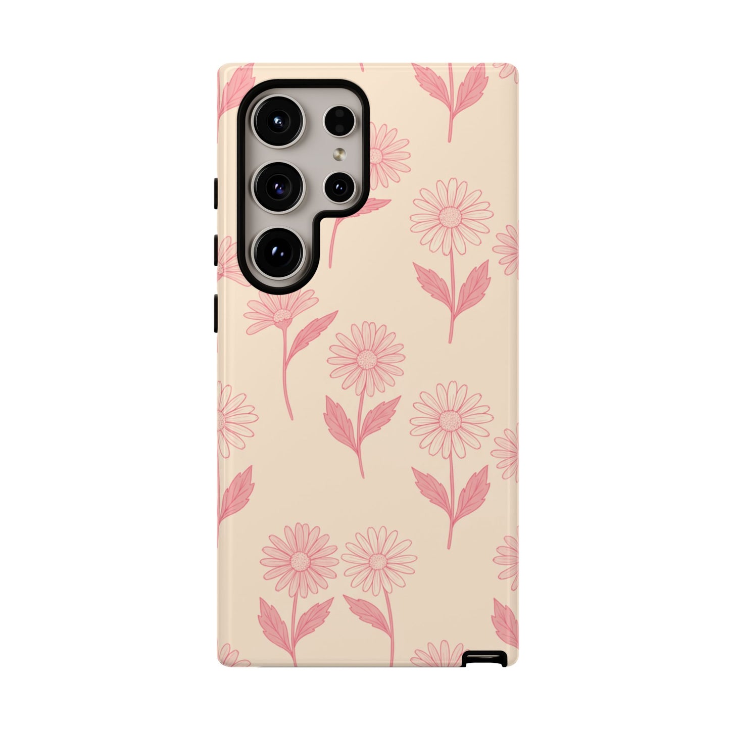 Pretty Pink Daisy Pattern Phone Case