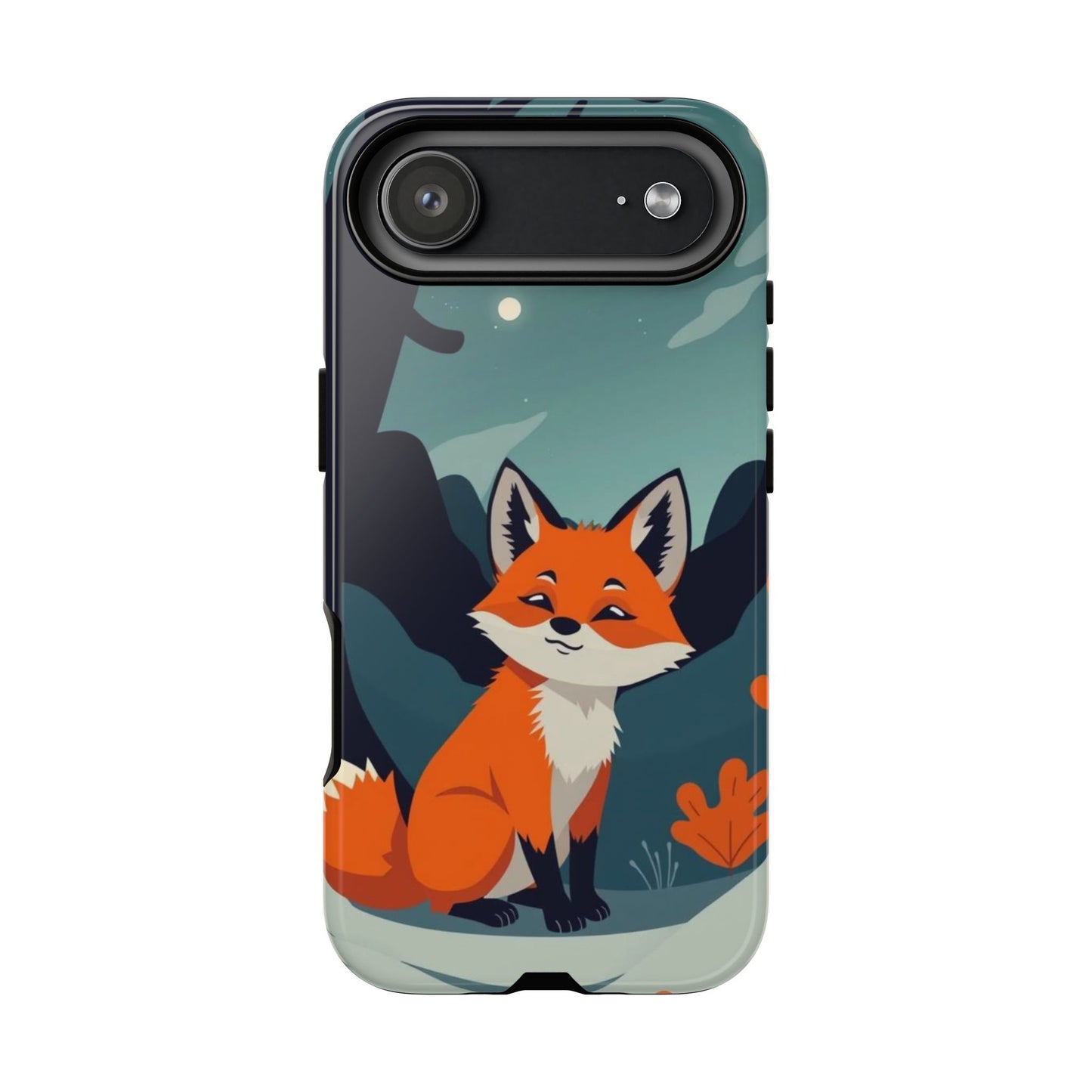 iPhone 17 Air / Glossy Phone Case - Cute Fox Design Phone Case