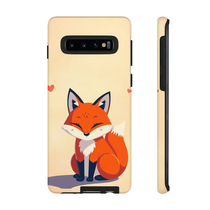 Samsung Galaxy S10 / Glossy Phone Case - Cute Fox Design Phone Case