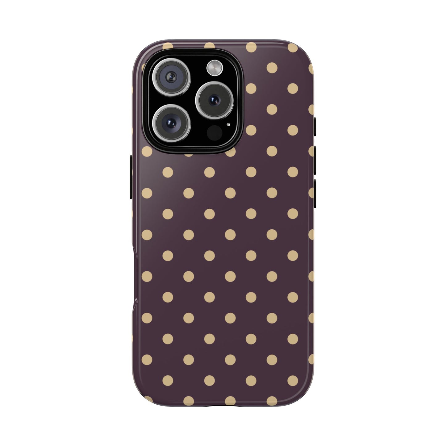Purple with Yellow Dot Pattern Phone Case