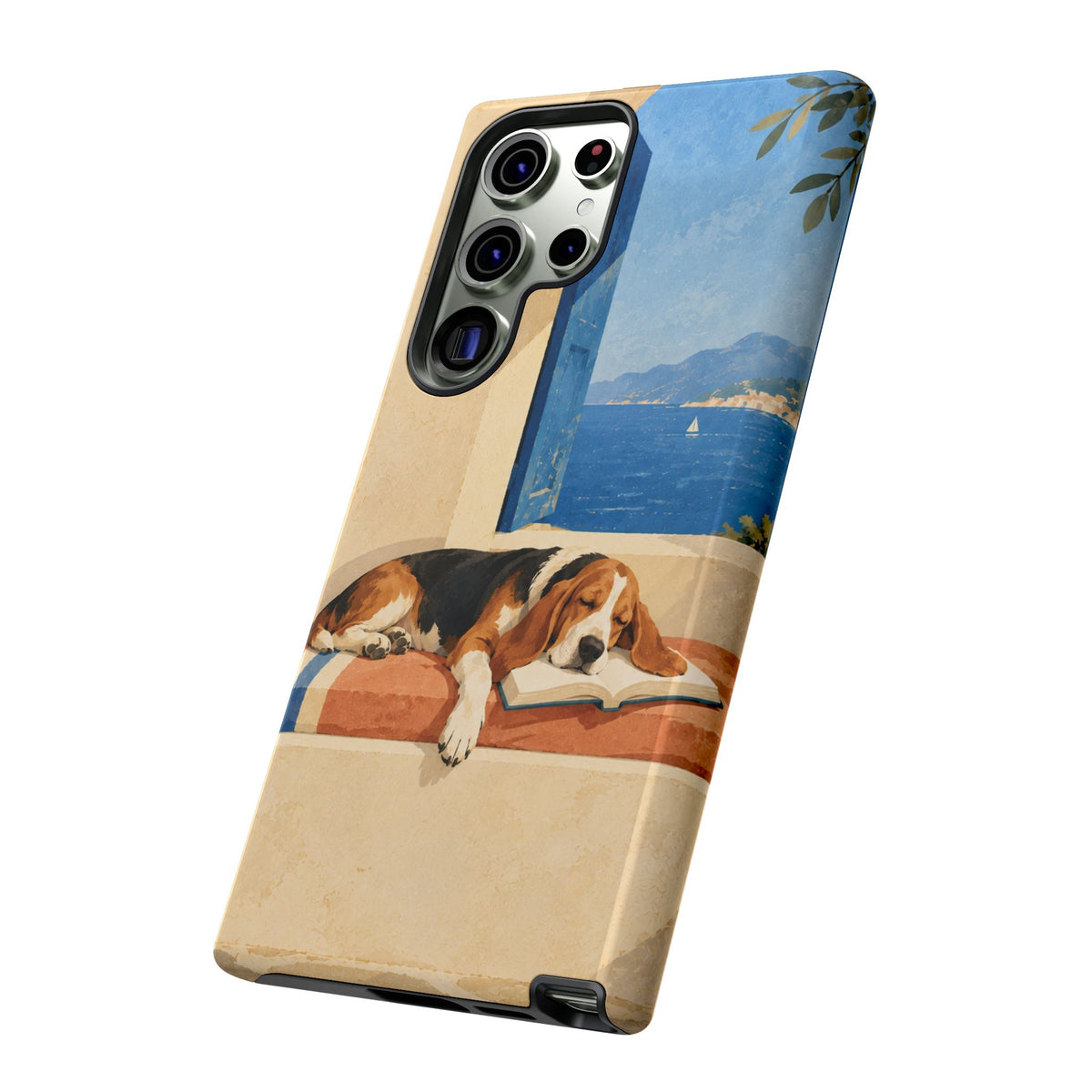Basset Hound Unfinished Chapter Phone Case - Multicolor Phone Case