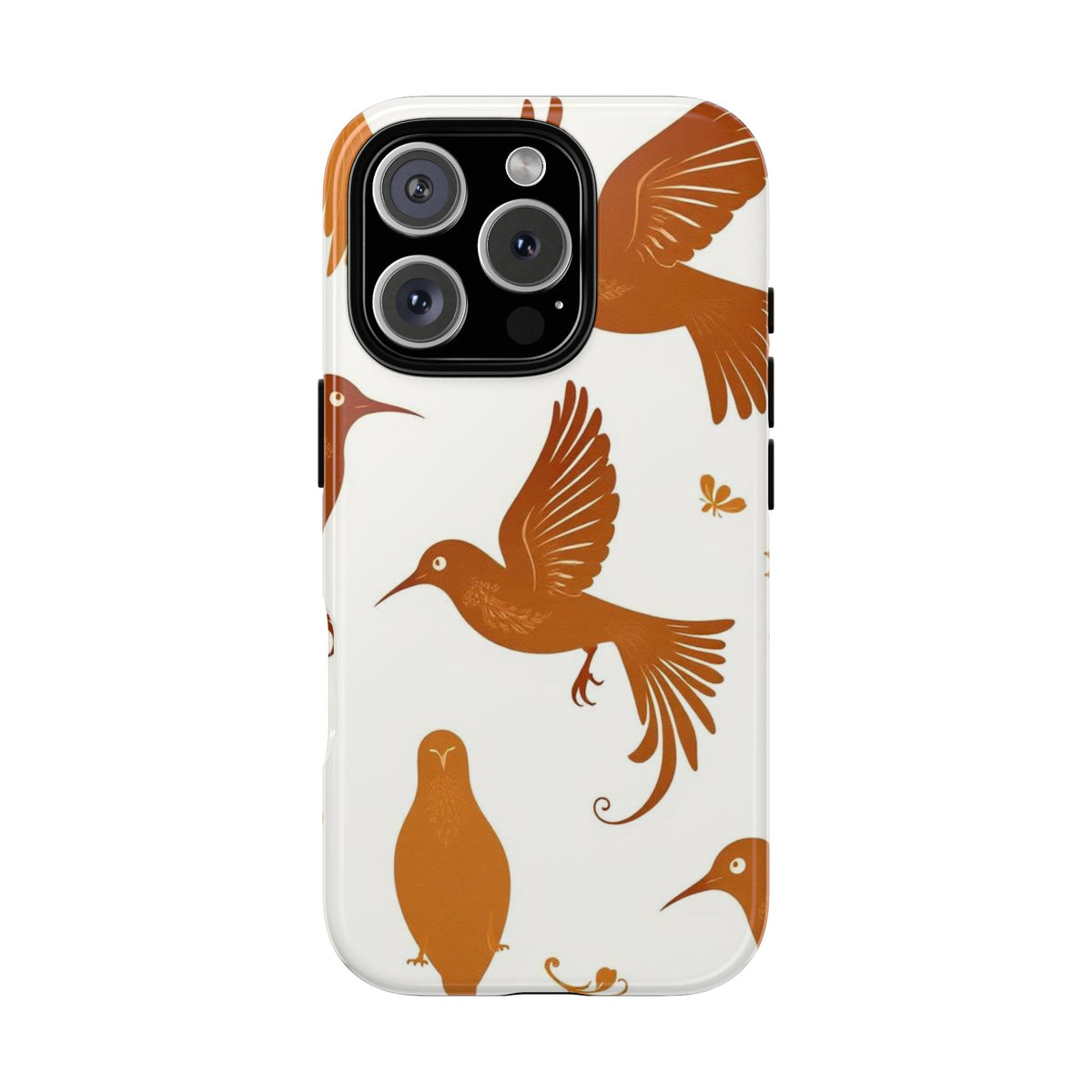 Abstract Bird Pattern Phone Case - Multicolor Phone Case - iPhone 16 Pro / Glossy