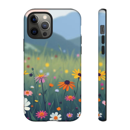 Vibrant Meadow Design Phone Case - Multicolor Phone Case - iPhone 12 Pro / Glossy