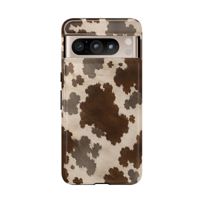 Stylish Mocha Cow Print Phone Case