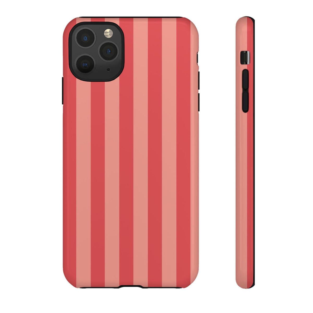 Light Pink Stripe Pattern Phone Case - Pink Phone Case - iPhone 11 Pro Max / Glossy