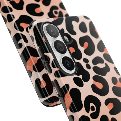 Elegant Peach Leopard Print Phone Case