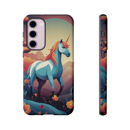 Samsung Galaxy S23 Plus / Glossy Phone Case - Stylised Unicorn Design Phone Case