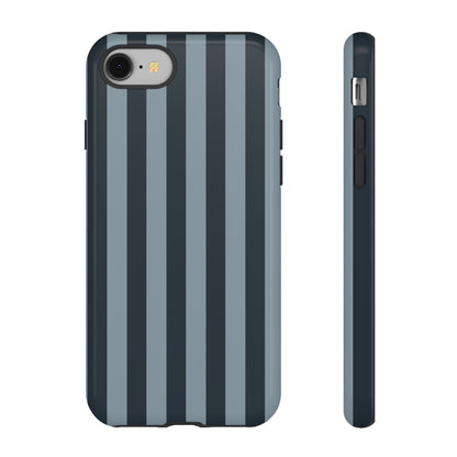 iPhone 8 / Glossy Phone Case - ’Dark Blue Stripe Pattern’ Phone Case