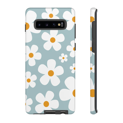 Samsung Galaxy S10 Plus / Glossy Phone Case - ’Blue Daisy Pattern’ Phone Case
