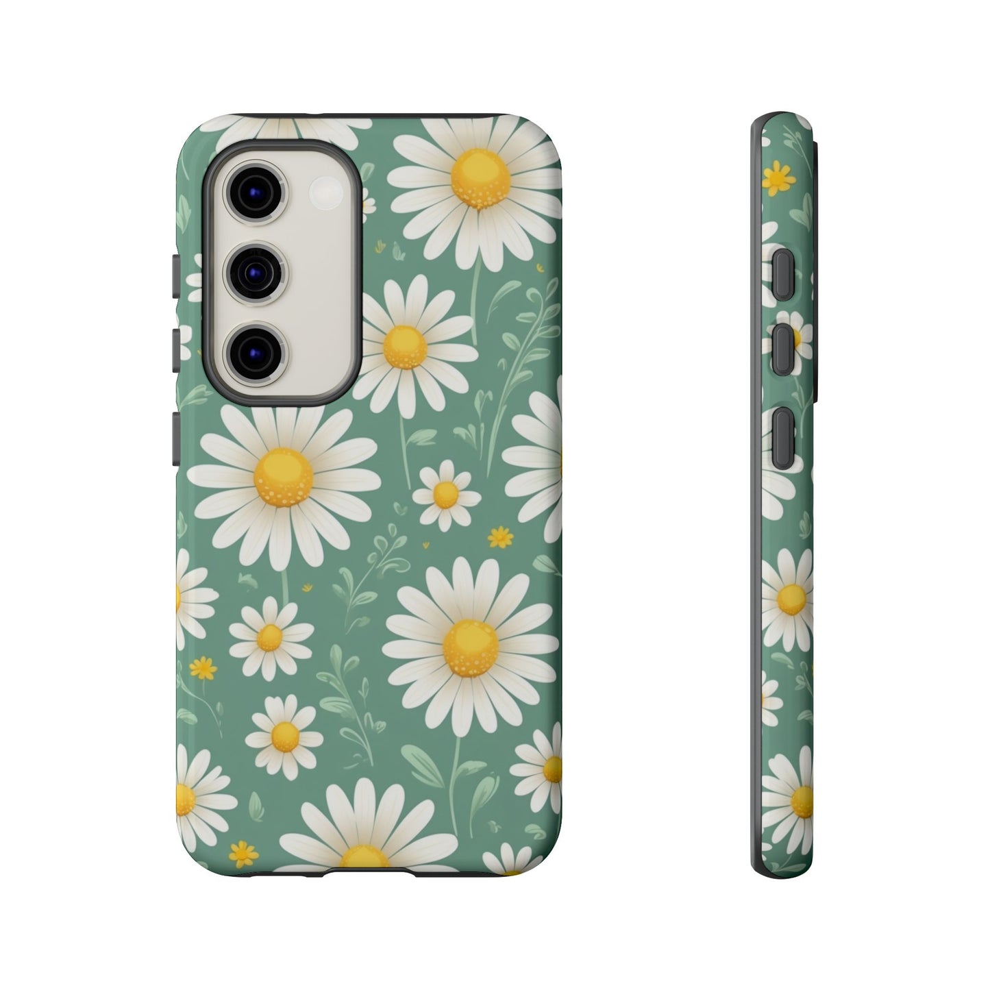 Samsung Galaxy S23 / Glossy Phone Case - Daisies Floral Pattern 1 Phone Case