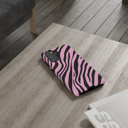 Modern Blush Zebra Print Phone Case