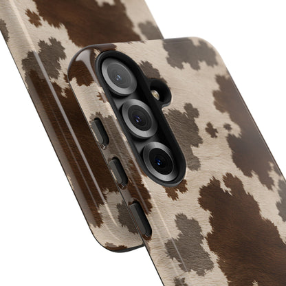 Stylish Mocha Cow Print Phone Case