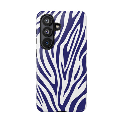 Graphic Blue Tiger Print Phone Case