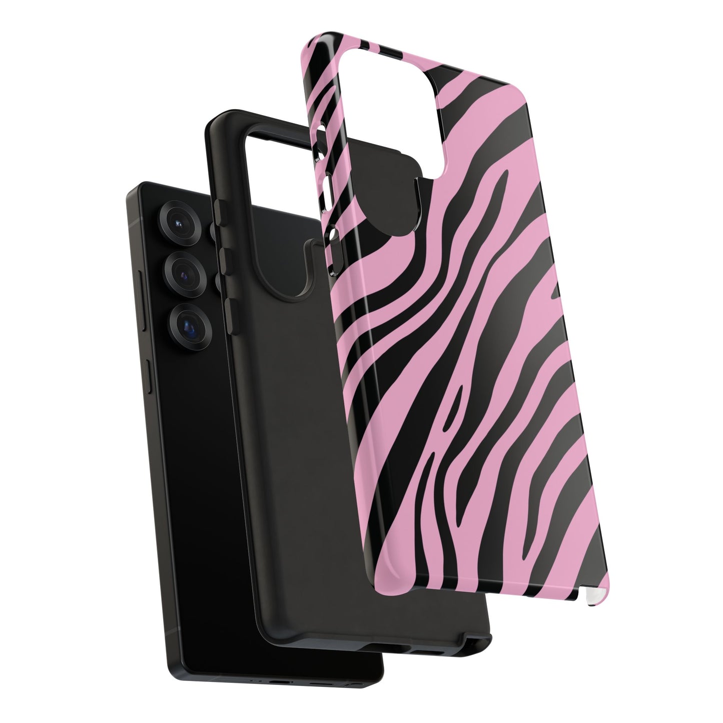 Modern Blush Zebra Print Phone Case