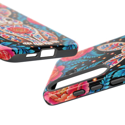 Cute Pink and Turquoise Calavera Bunny Phone Case - Multicolor Phone Case