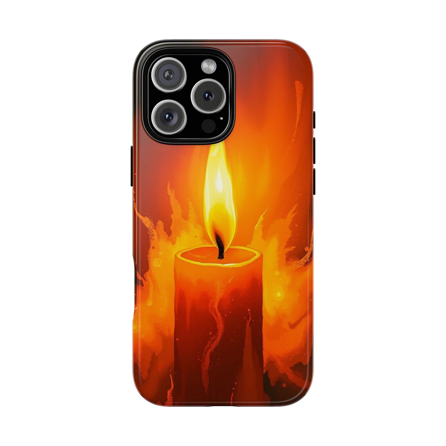 iPhone 16 Pro Max / Glossy Phone Case - Red Candle Phone Case