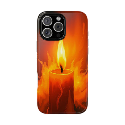 iPhone 16 Pro Max / Glossy Phone Case - Red Candle Phone Case