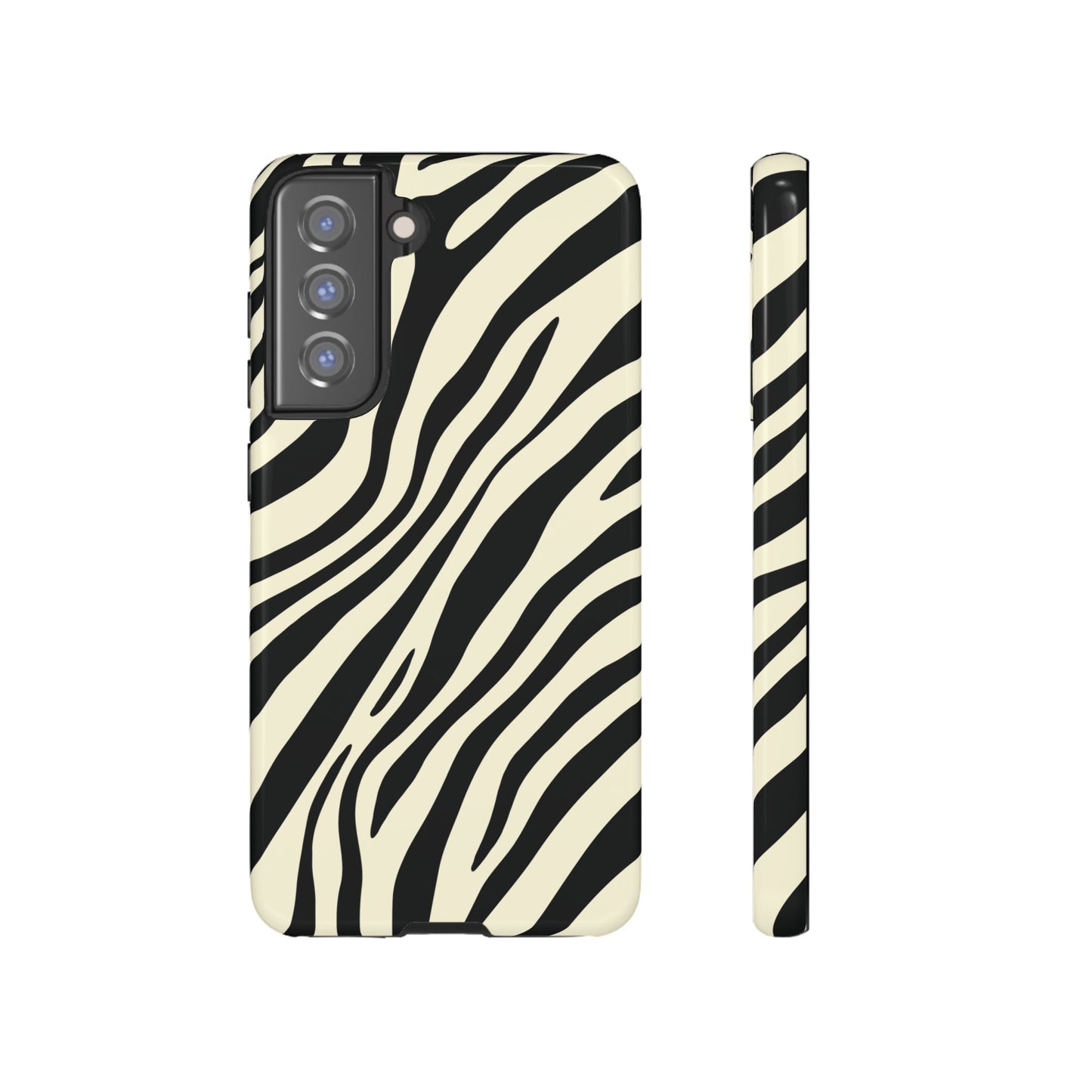 Modern Neutral Zebra Print Phone Case