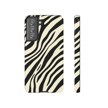 Modern Neutral Zebra Print Phone Case