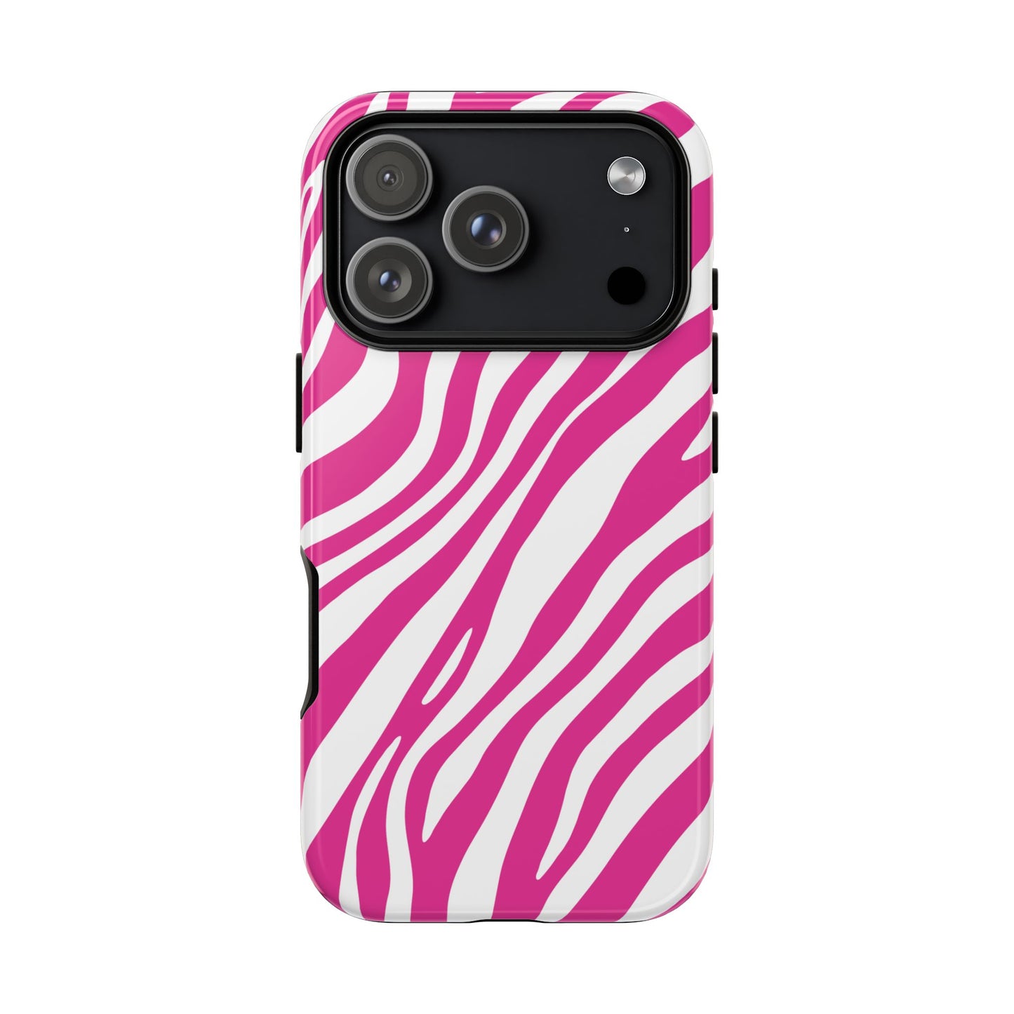 Modern Hot Pink Zebra Print Phone Case