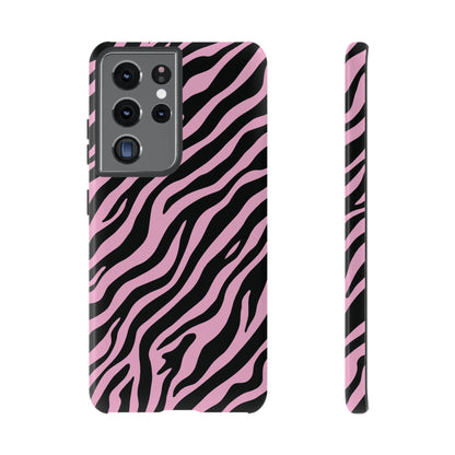 Stylish Blush Zebra Print Phone Case
