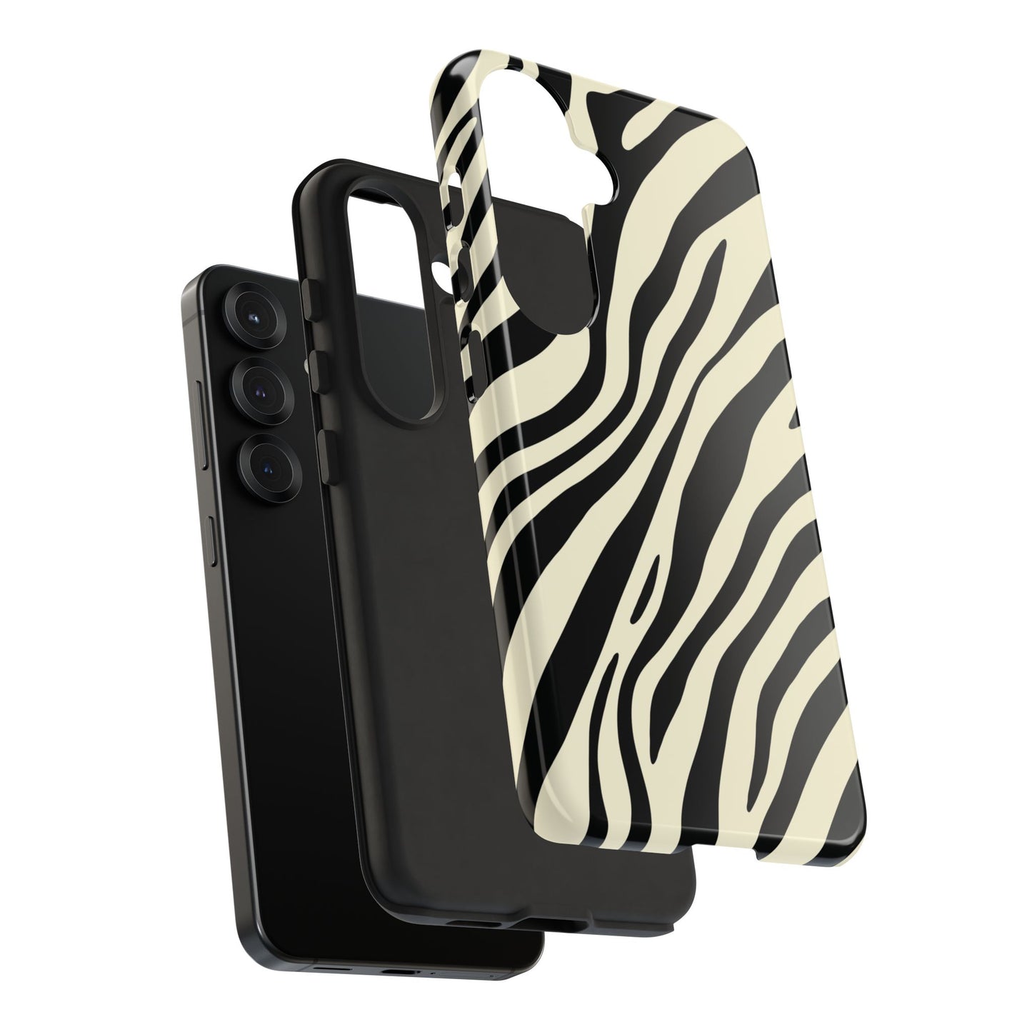 Modern Neutral Zebra Print Phone Case