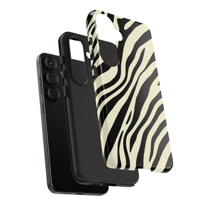 Modern Neutral Zebra Print Phone Case