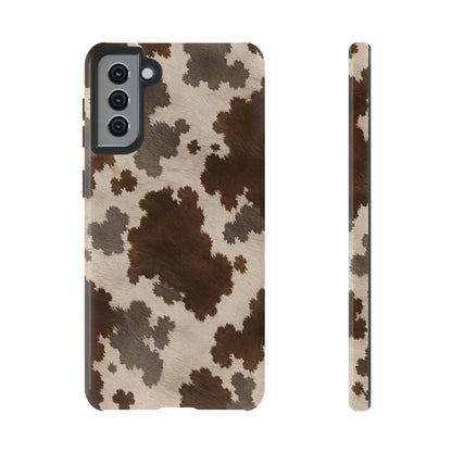 Stylish Mocha Cow Print Phone Case