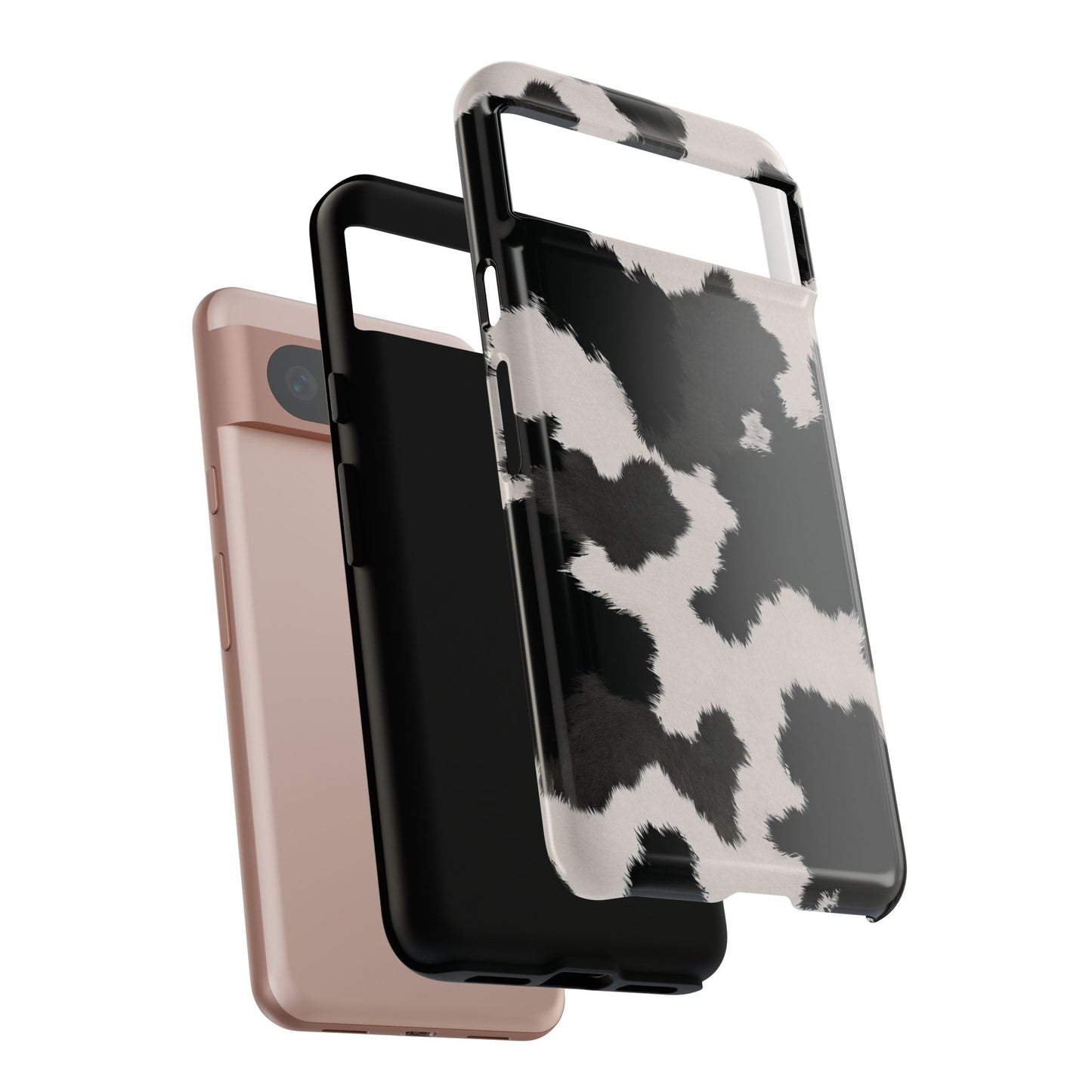 Modern Monochrome Cow Print Phone Case