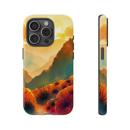 Ideallic Watercolour Sunset Design Phone Case - Multicolor Phone Case - iPhone 15 Pro / Glossy