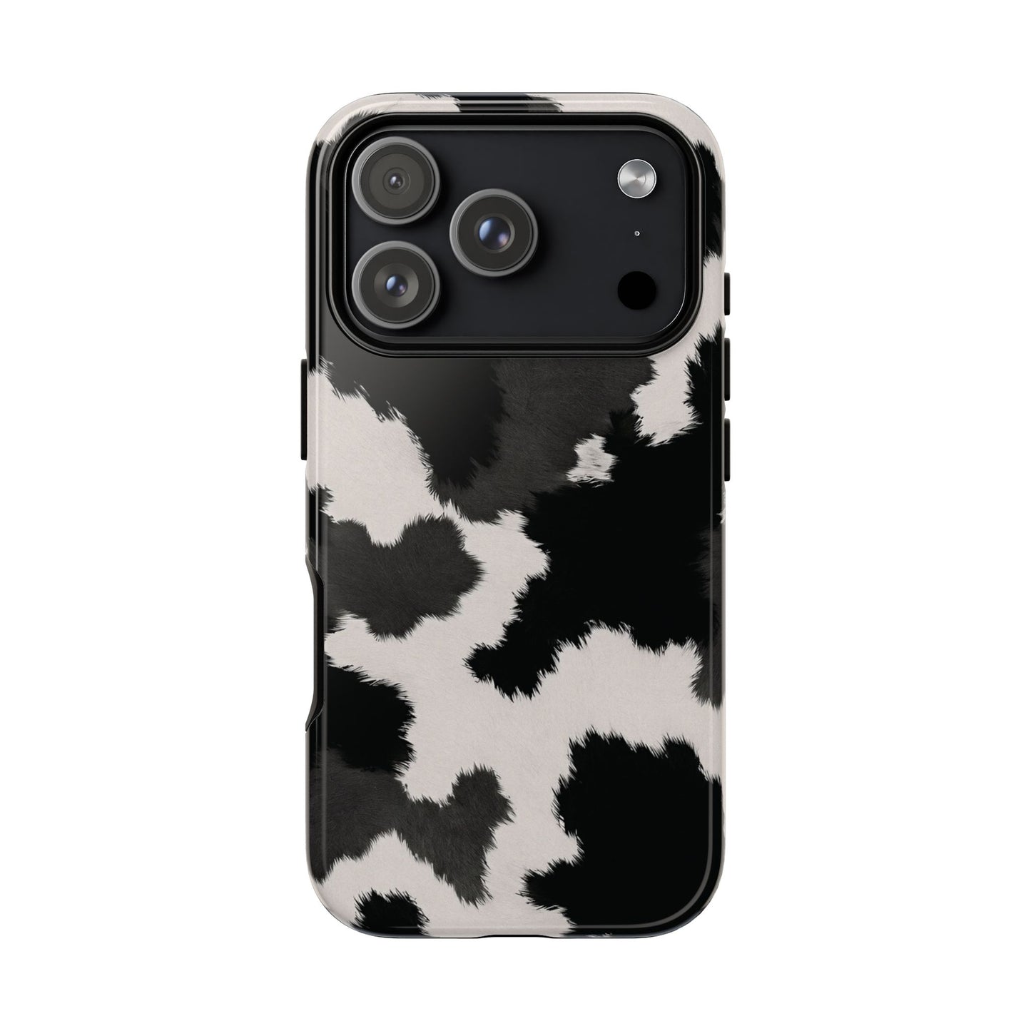 Modern Monochrome Cow Print Phone Case