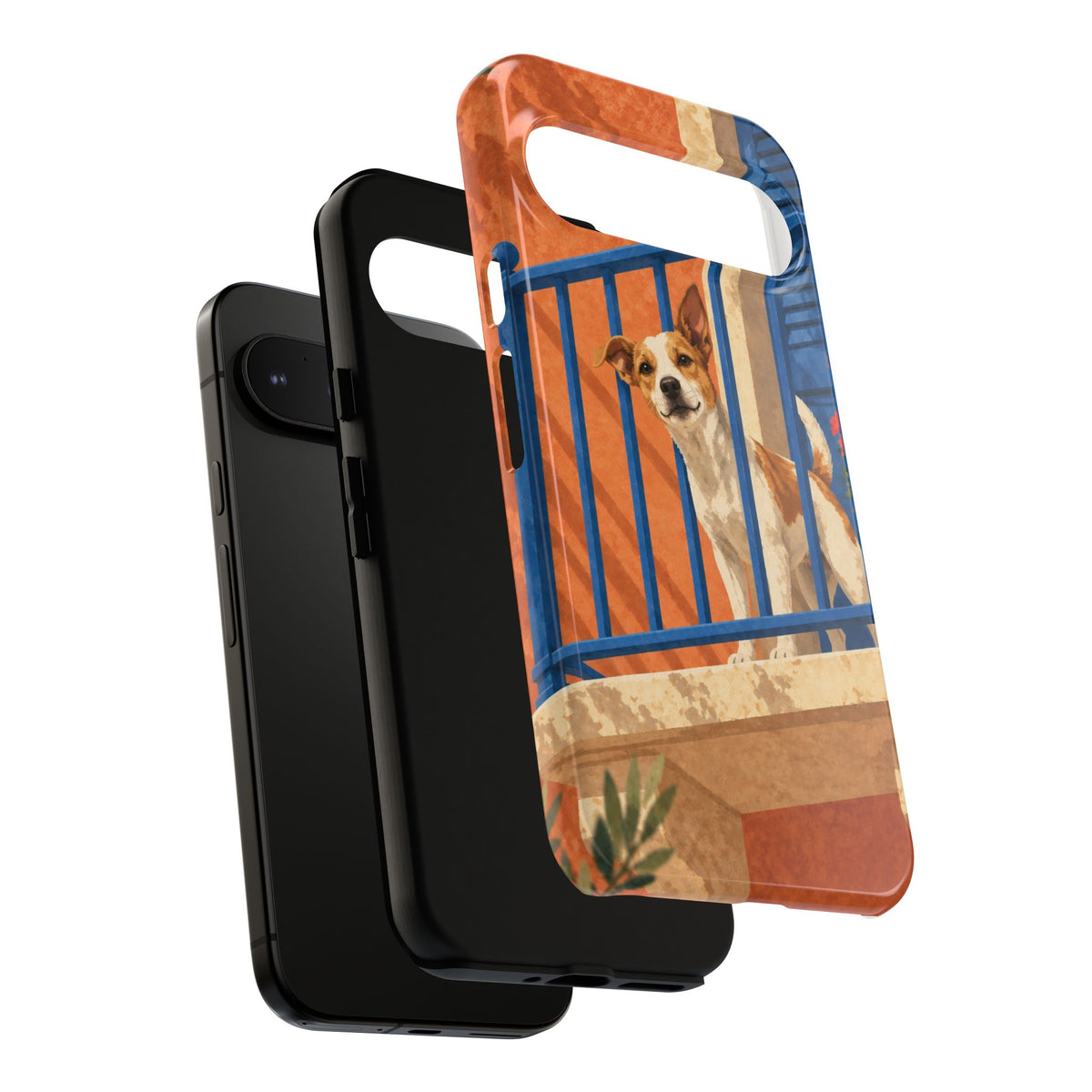 Jack Russell Terrier Balcony Busybody Phone Case - Multicolor Phone Case