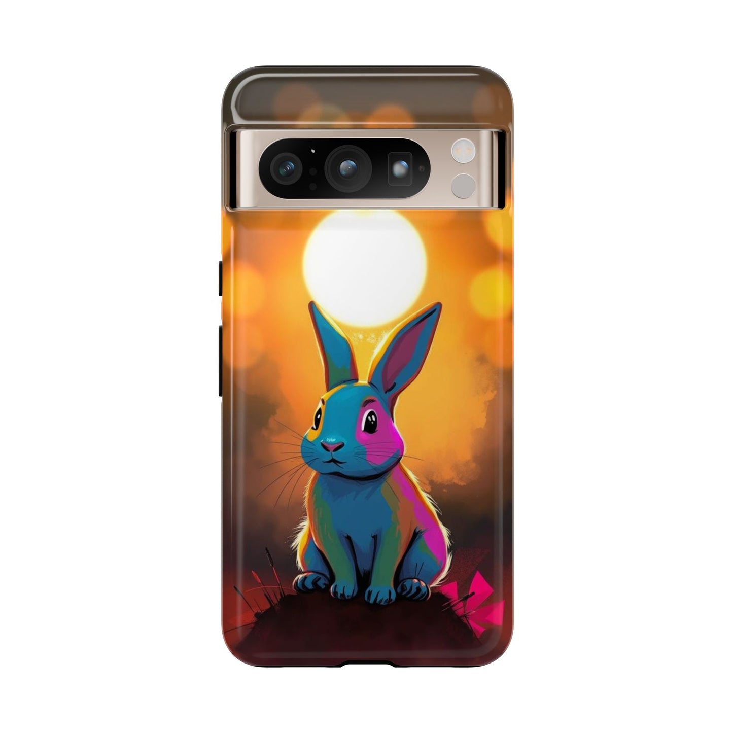 Google Pixel 8 Pro / Glossy Phone Case - Pop Art Rabbit Design Phone Case