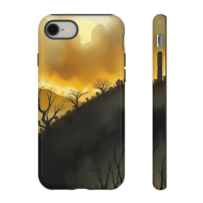iPhone 8 / Glossy Phone Case - Eerie Graveyard Watercolour Design Phone Case