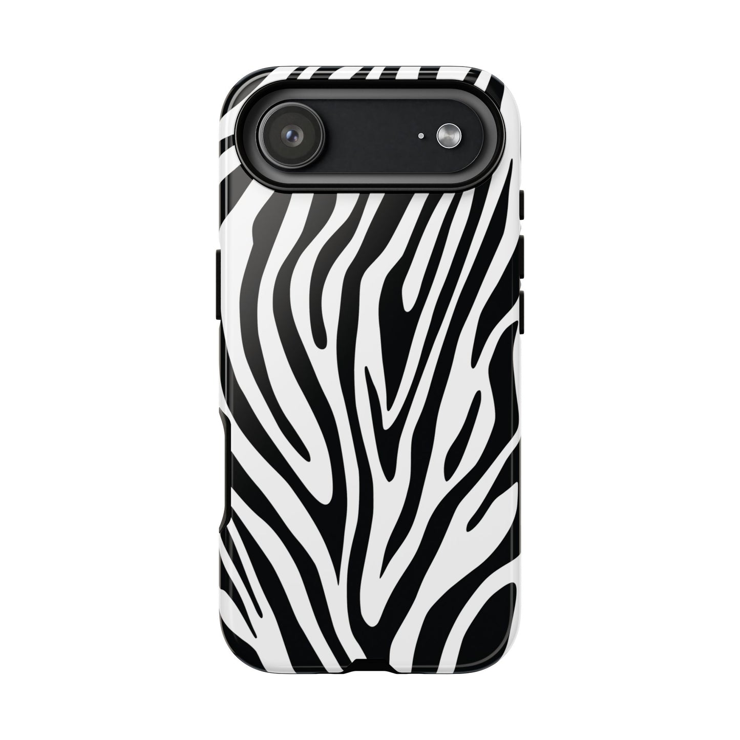 Classic Monochrome Tiger Print Phone Case