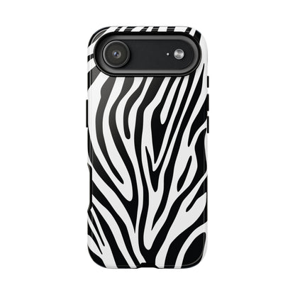 Classic Monochrome Tiger Print Phone Case