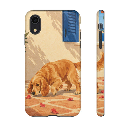 Cocker Spaniel Scent Trail Phone Case - Multicolor Phone Case - iPhone XR / Glossy