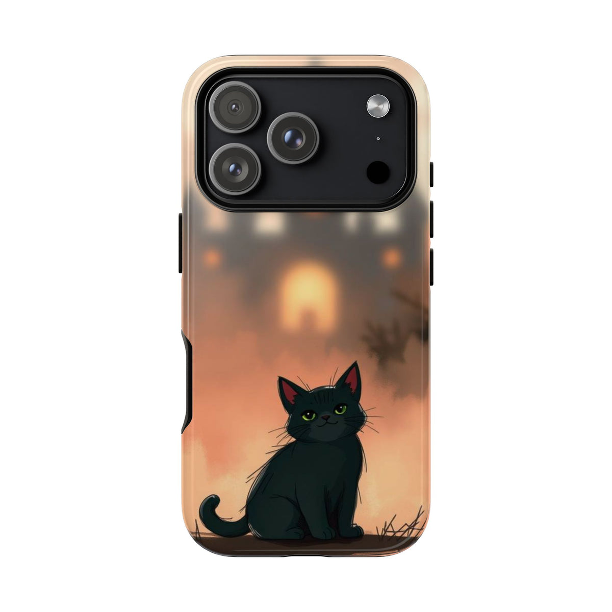 Cute Gothic Cat Design Phone Case - Multicolor Phone Case - iPhone 17 Pro / Glossy