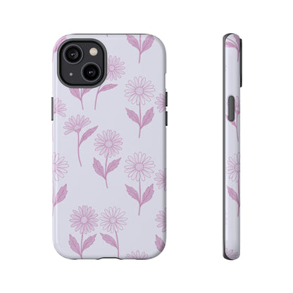 Pretty Lilac Daisy Pattern Phone Case